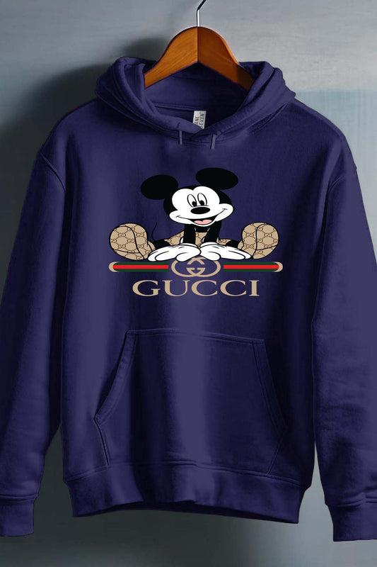 COULEUR:Marine|Sweat Capuche Garçon | Mickey gucci Assis Marine