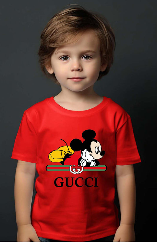 COULEUR:Rouge|T-shirt Garçon | Mickey gucci Color Rouge