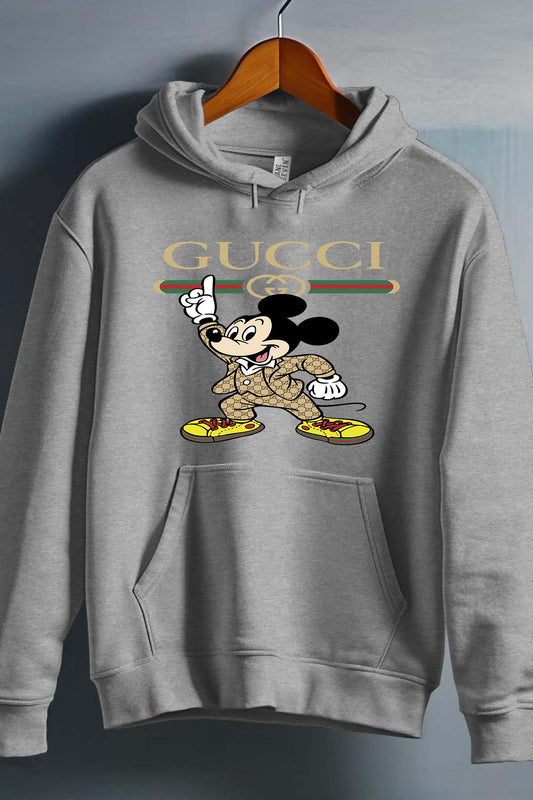 COULEUR:Gris|Sweat Capuche Garçon | Mickey gucci Grease Gris