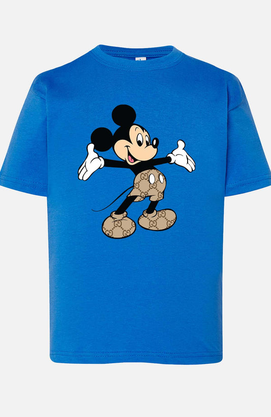COULEUR:Bleu Roi|T-shirt Garçon | Mickey gucci Hello Bleu Roi