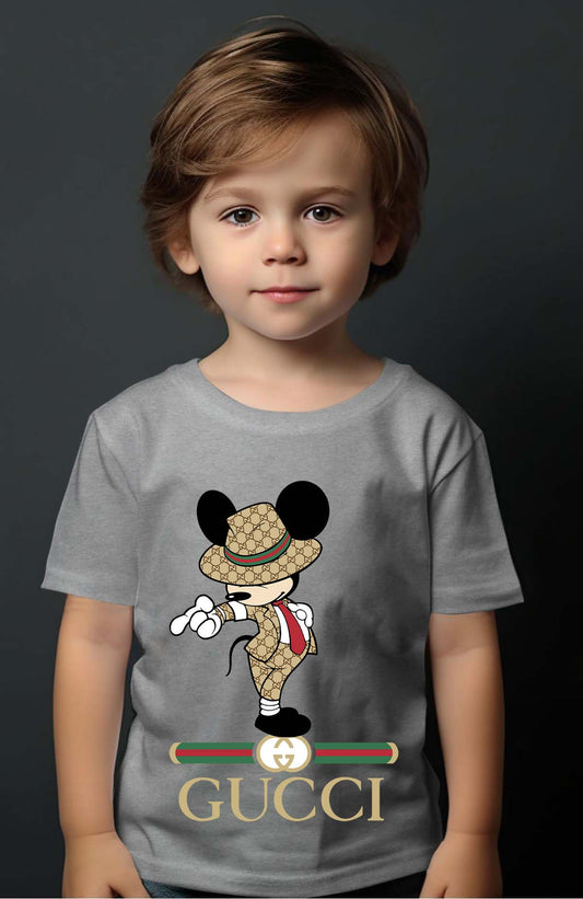 COULEUR:Gris|T-shirt Garçon | Mickey gucci Jackson Gris