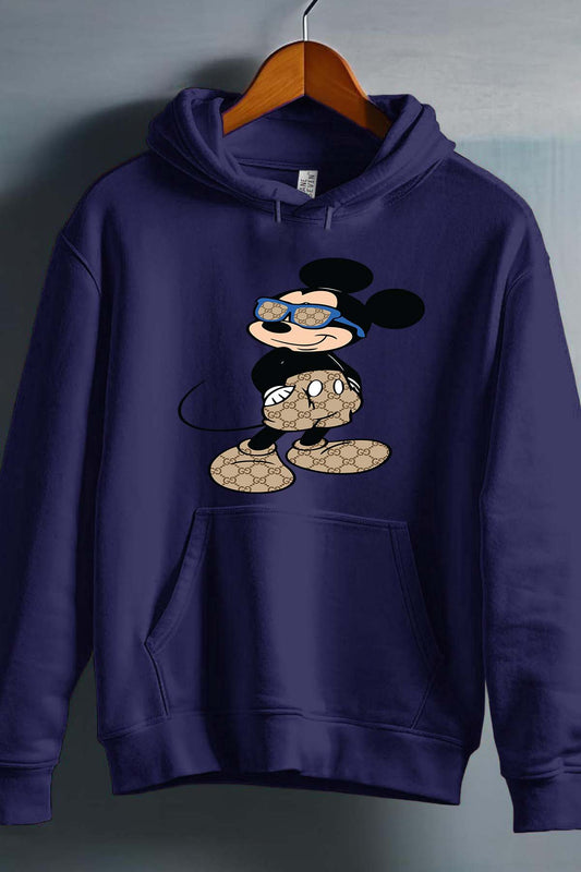 COULEUR:Marine|Sweat Capuche Garçon | Mickey gucci Stylee Marine
