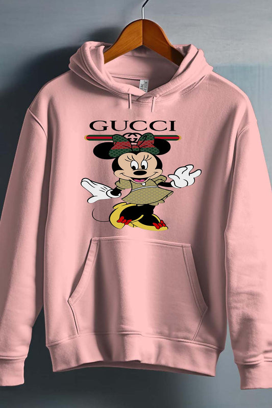 COULEUR:Rose|Sweat Capuche Fille | Minnie Happy gucci Rose