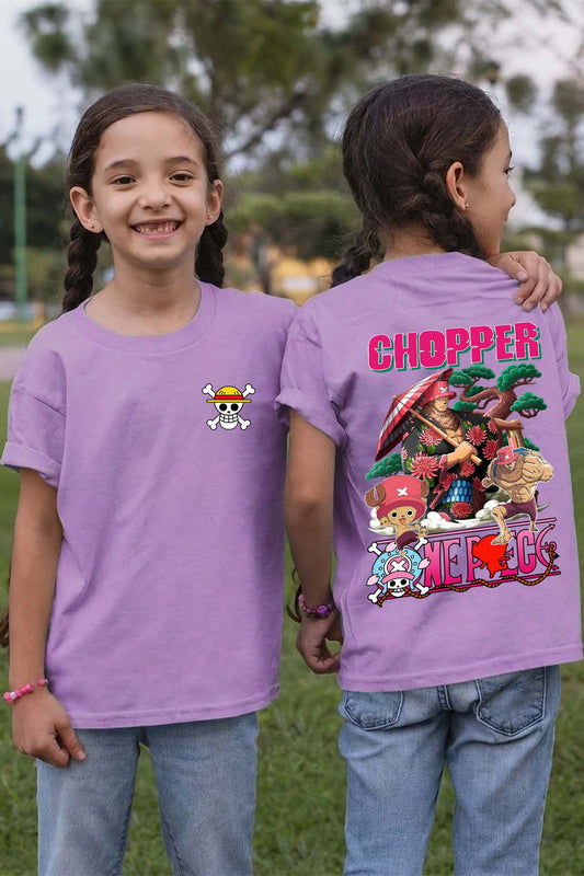 COULEUR:Violet|T-shirt Fille | Multi Chopper 01 Violet