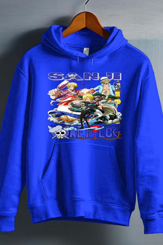 COULEUR:Bleu Roi|Sweat Capuche Garçon | Multi Sanji 01 Bleu Roi