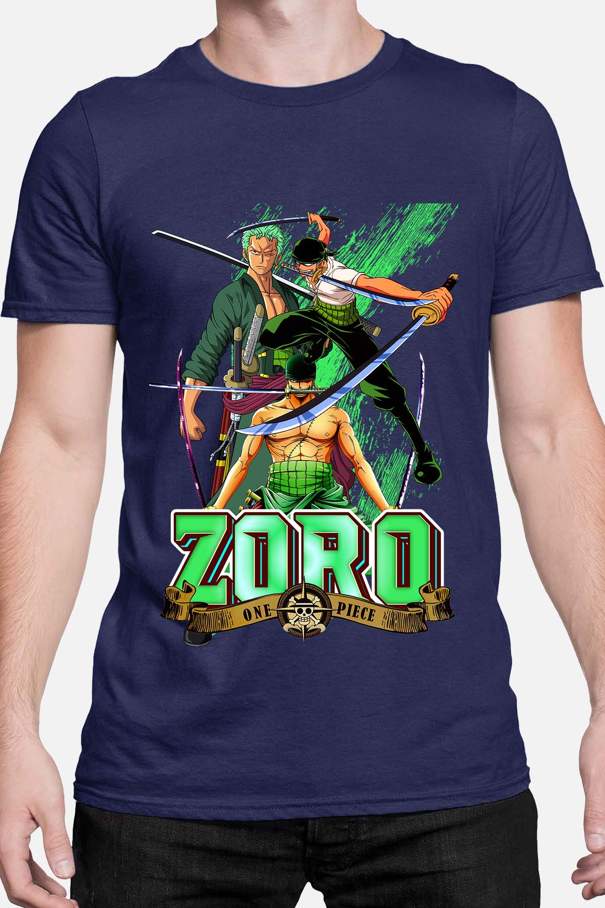 COULEUR:Marine|T-shirt Homme | Multi Zoro 06 Marine
