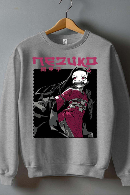COULEUR:Gris|Sweat Col Rond Homme | NEZUKO 01A Gris