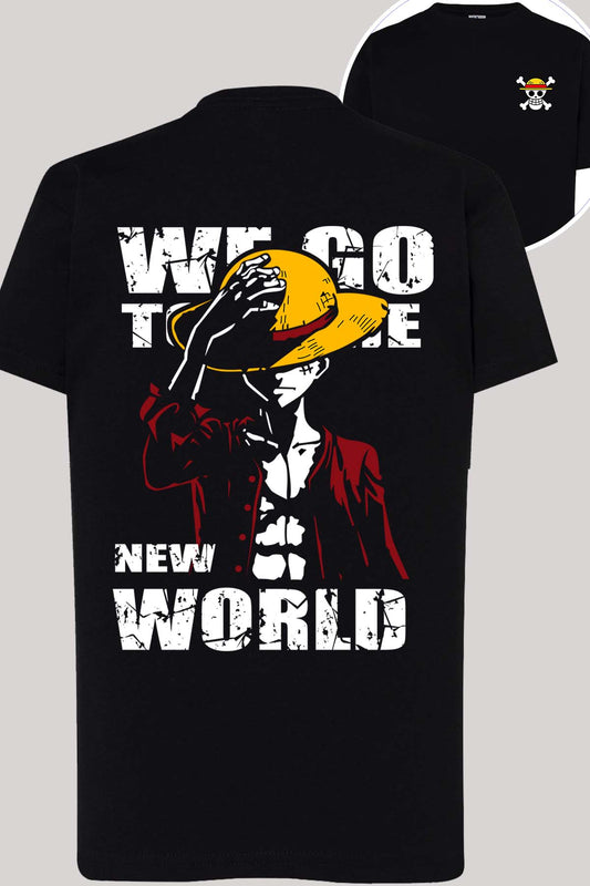 COULEUR:Noir|T-shirt Garçon | New world Luffy Noir