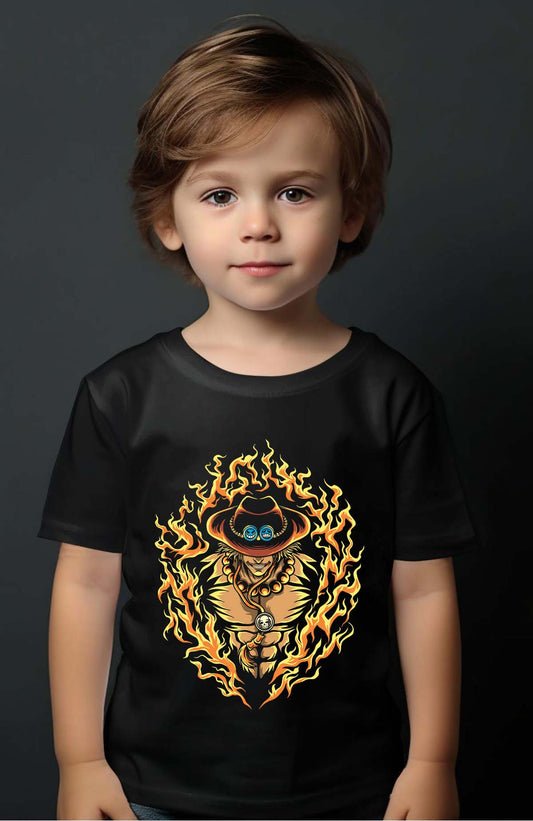 COULEUR:Noir|T-shirt Garçon | ONEPIECE Fire Ice Noir