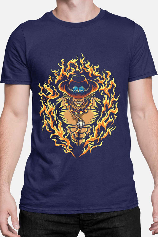 COULEUR:Marine|T-shirt Homme | ONEPIECE Fire Ice Marine