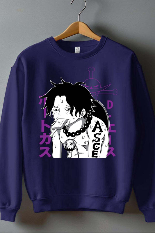 COULEUR:Marine|Sweat Col Rond Garçon | ONEPIECE Ice cream Marine
