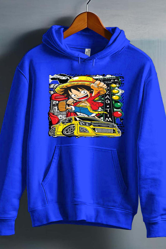 COULEUR:Bleu Roi|Sweat Capuche Garçon | ONEPIECE Pre stage Bleu Roi