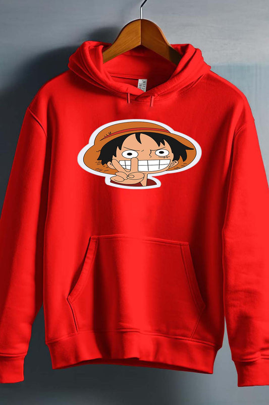 COULEUR:Rouge|Sweat Capuche Garçon | ONEPIECE Victory Rouge
