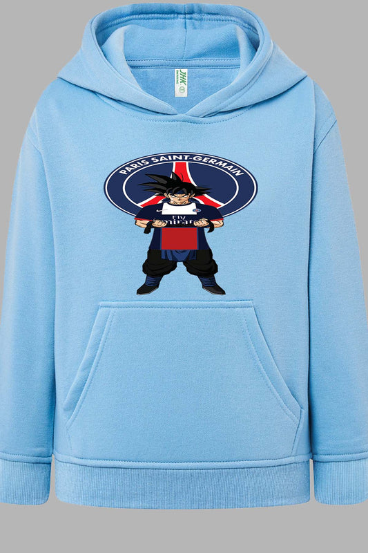 COULEUR:Bleu Ciel|Sweat Capuche Garçon | Paris SG Dbz Bleu Ciel