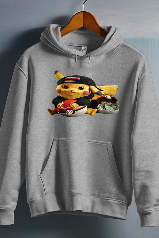 COULEUR:Gris|Sweat Capuche Homme | Pika la street Gris