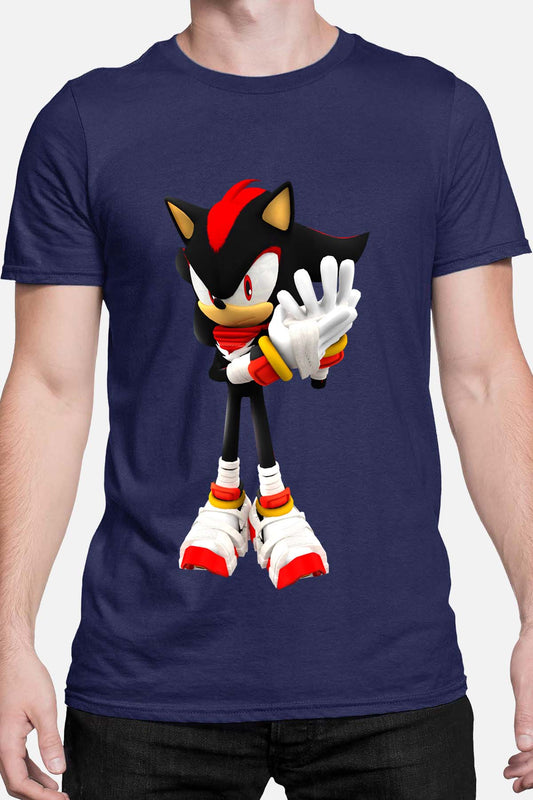 COULEUR:Marine|T-shirt Homme | Shadow Sonic noir Marine