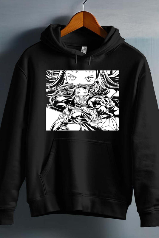 COULEUR:Noir|Sweat Capuche Homme | Silence Nezu Noir