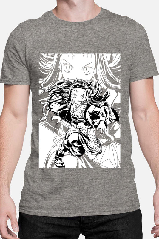 COULEUR:Gris|T-shirt Homme | Silence Nezu Gris