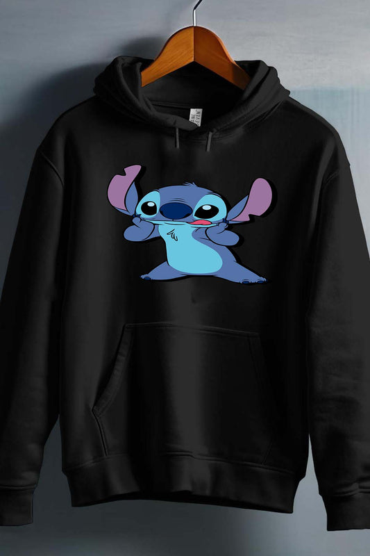 COULEUR:Noir|Sweat Capuche Homme | Stitch Tongue Noir