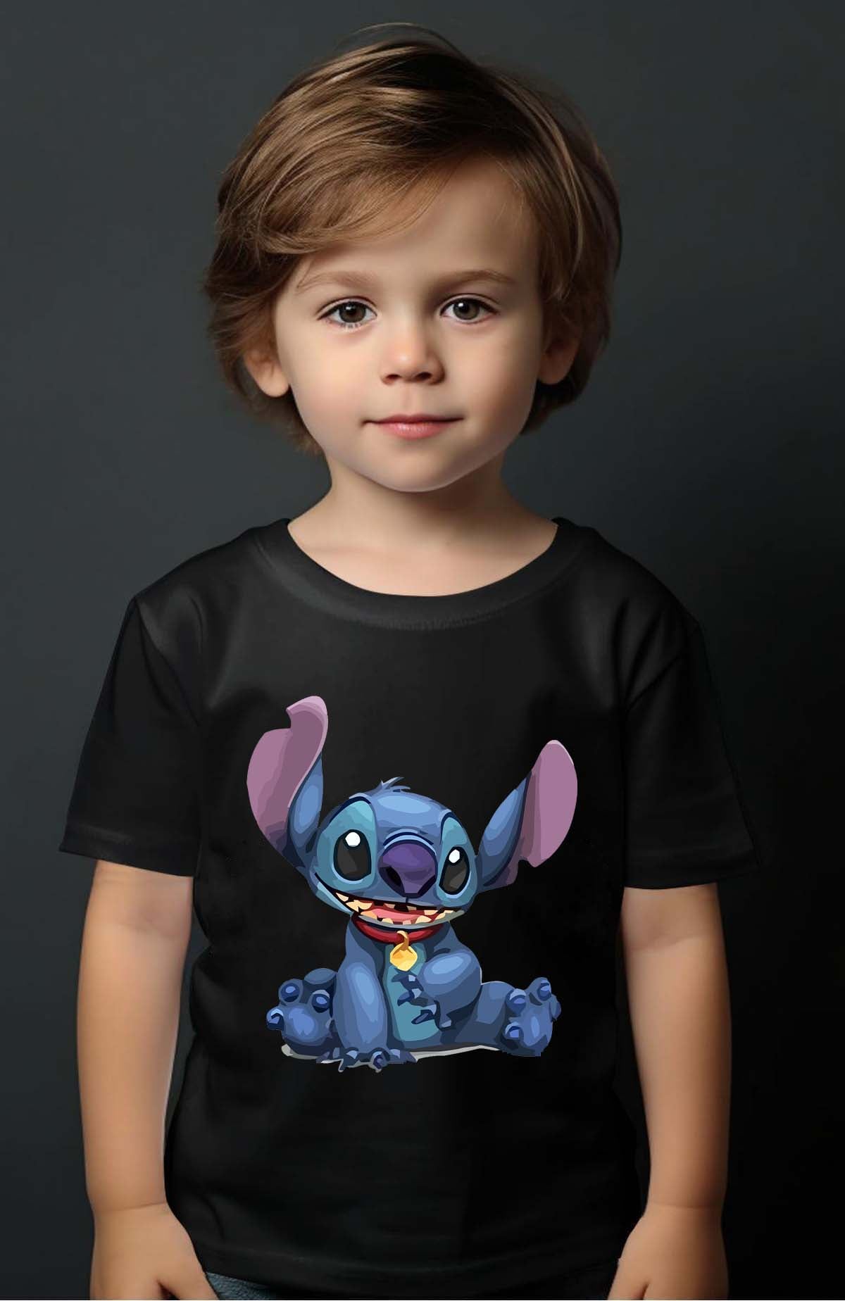 COULEUR:Noir|T-shirt Garçon | Stitch cie animal Noir