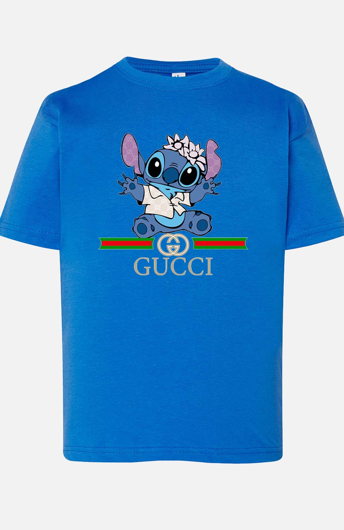 COULEUR:Bleu Roi|T-shirt Garçon | Stitch gucci Chemise Bleu Roi