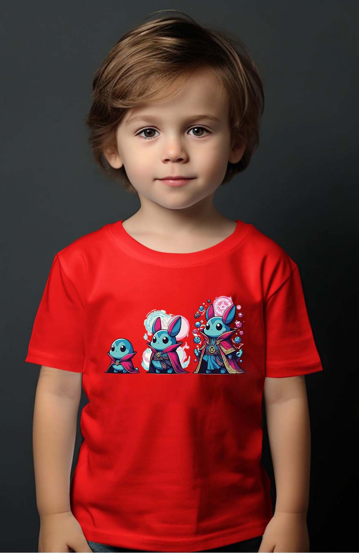 COULEUR:Rouge|T-shirt Garçon | Strange Poke Rouge