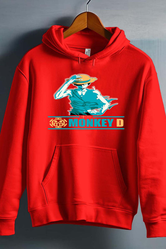 COULEUR:Rouge|Sweat Capuche Homme | Straw Hat Rouge