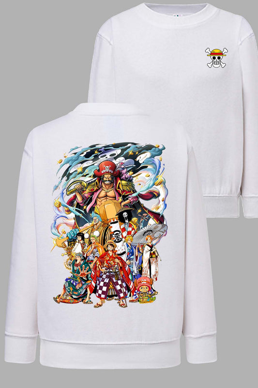 COULEUR:Blanc|Sweat Col Rond Homme | Team captain Blanc