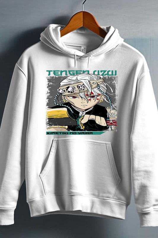COULEUR:Blanc|Sweat Capuche Homme | TengenUzui 02 Blanc
