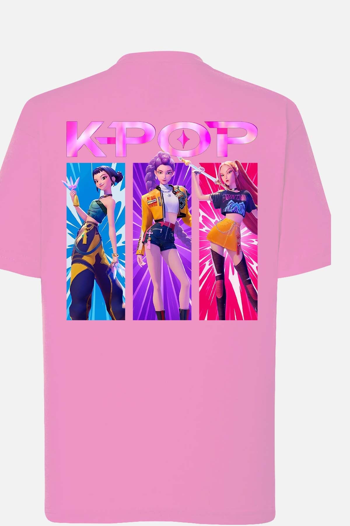 T-shirt Fille Trio Kpop Rose Rose
