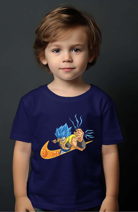 COULEUR:Marine|T-shirt Garçon | Virgule Boule Gogeta Blue Marine
