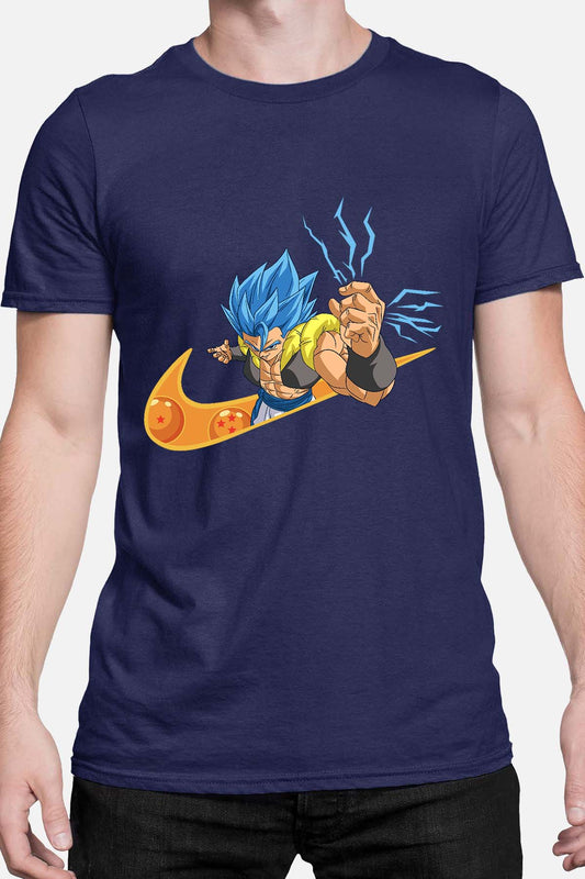 COULEUR:Marine|T-shirt Homme | Virgule Boule Gogeta Blue Marine