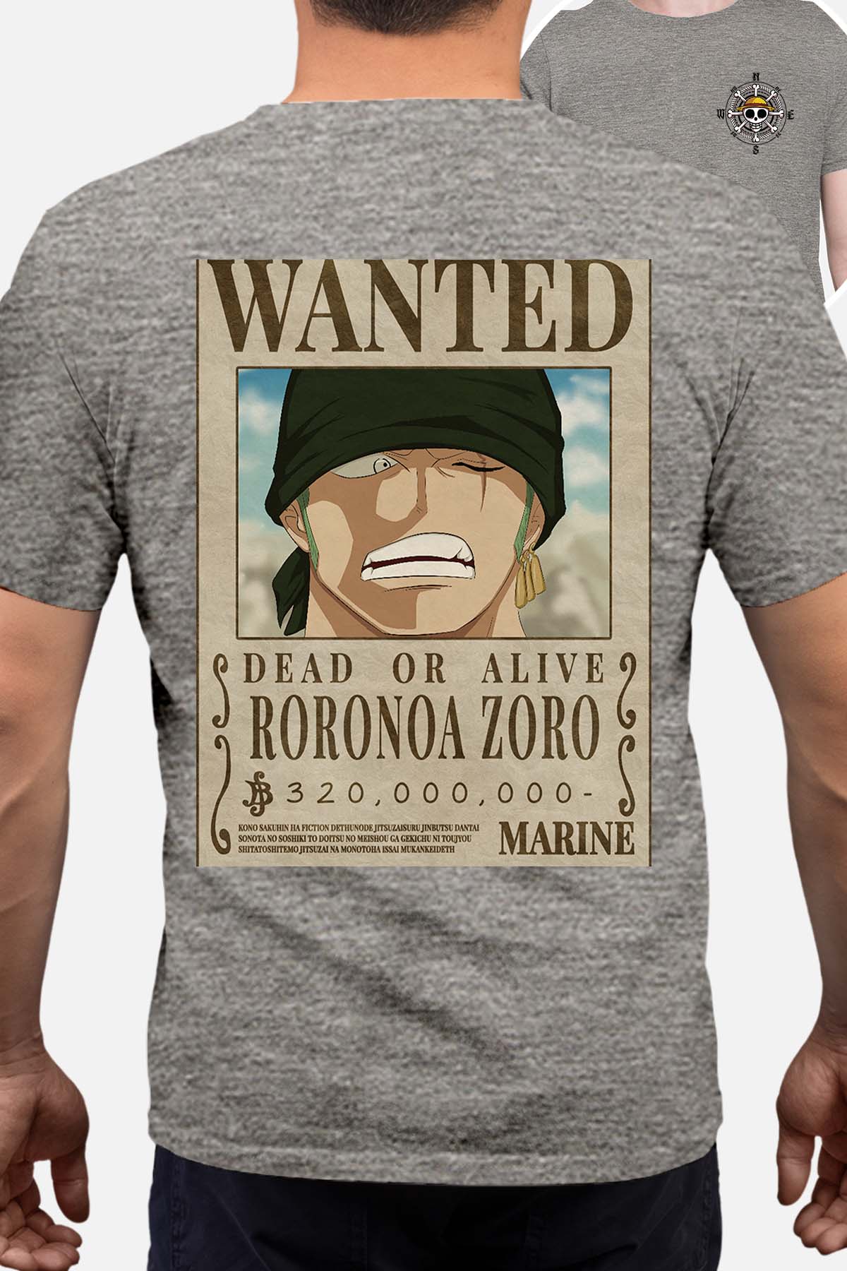 COULEUR:Gris|T-shirt Homme | Wanted Roro Roro Gris