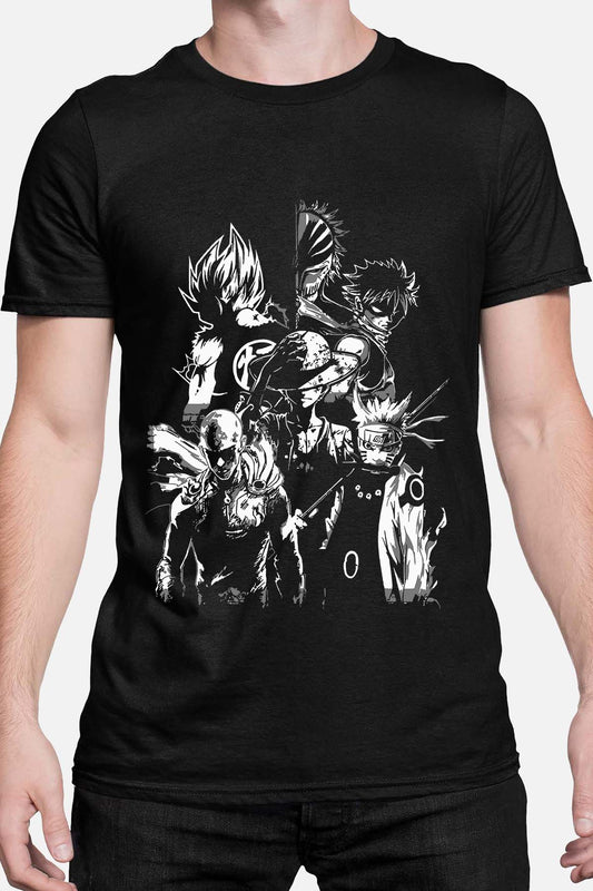COULEUR:Noir|T-shirt Homme | all hero manga Noir