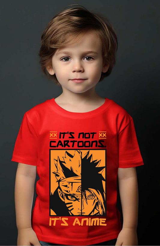 COULEUR:Rouge|T-shirt Garçon | anime naruto NOIR Rouge