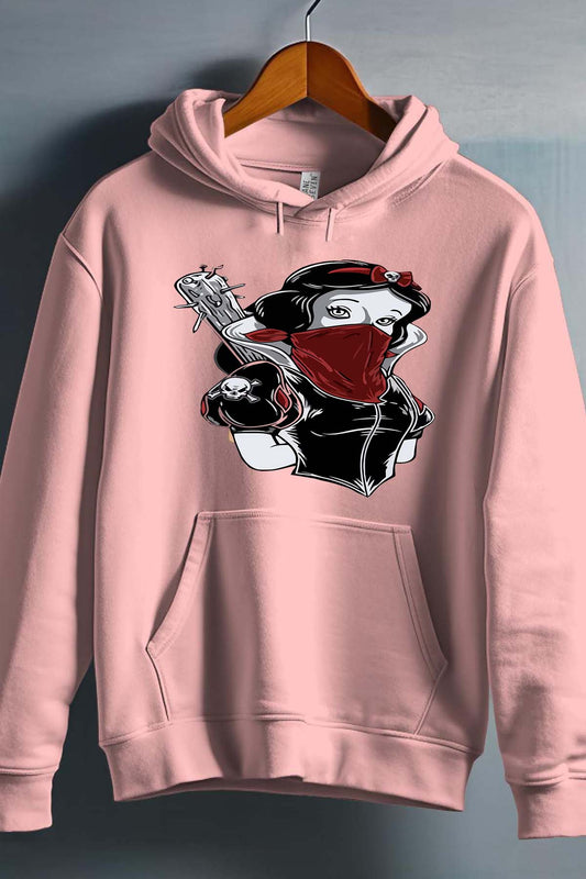 COULEUR:Rose|Sweat Capuche Fille | blanche neige bate Rose