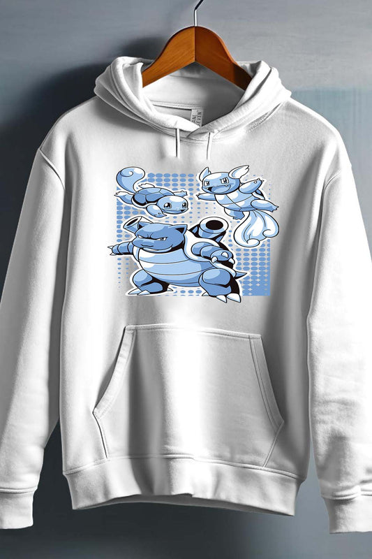 COULEUR:Blanc|Sweat Capuche Homme | blastoise Blanc