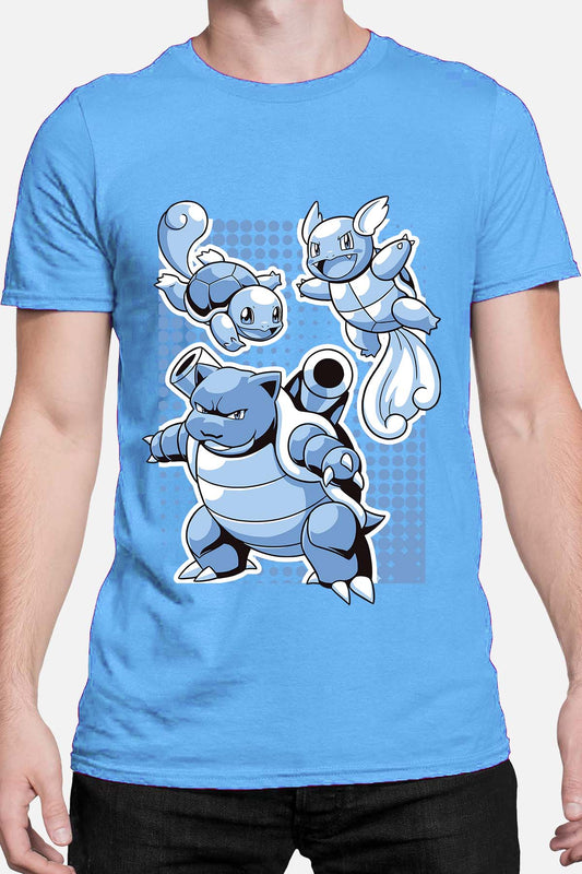 COULEUR:Bleu Ciel|T-shirt Homme | blastoise Bleu Ciel