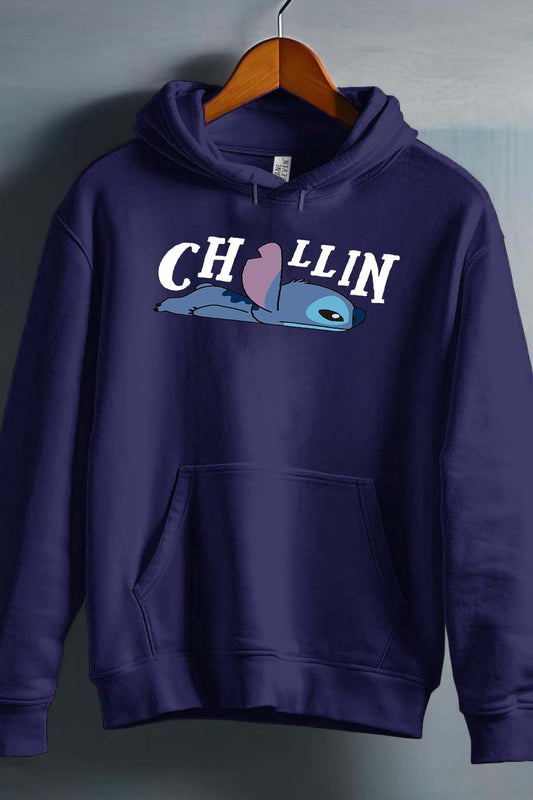COULEUR:Marine|Sweat Capuche Garçon | chillin stitch Marine