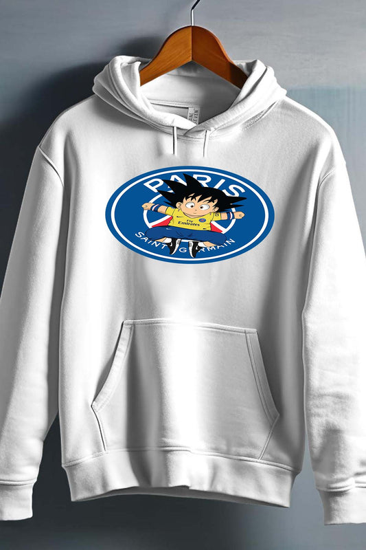 COULEUR:Blanc|Sweat Capuche Garçon | dbz psg Blanc