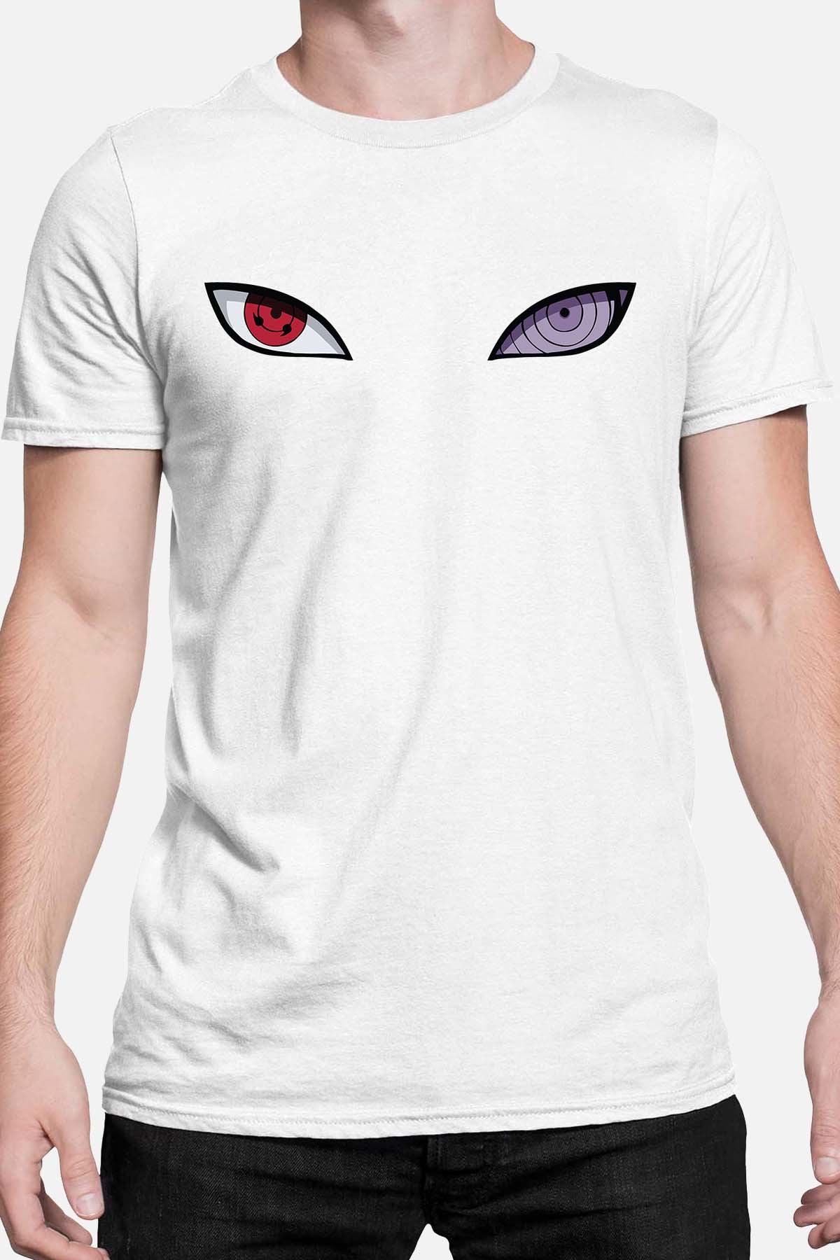 COULEUR:Blanc|T-shirt Homme | eyes naruto Blanc