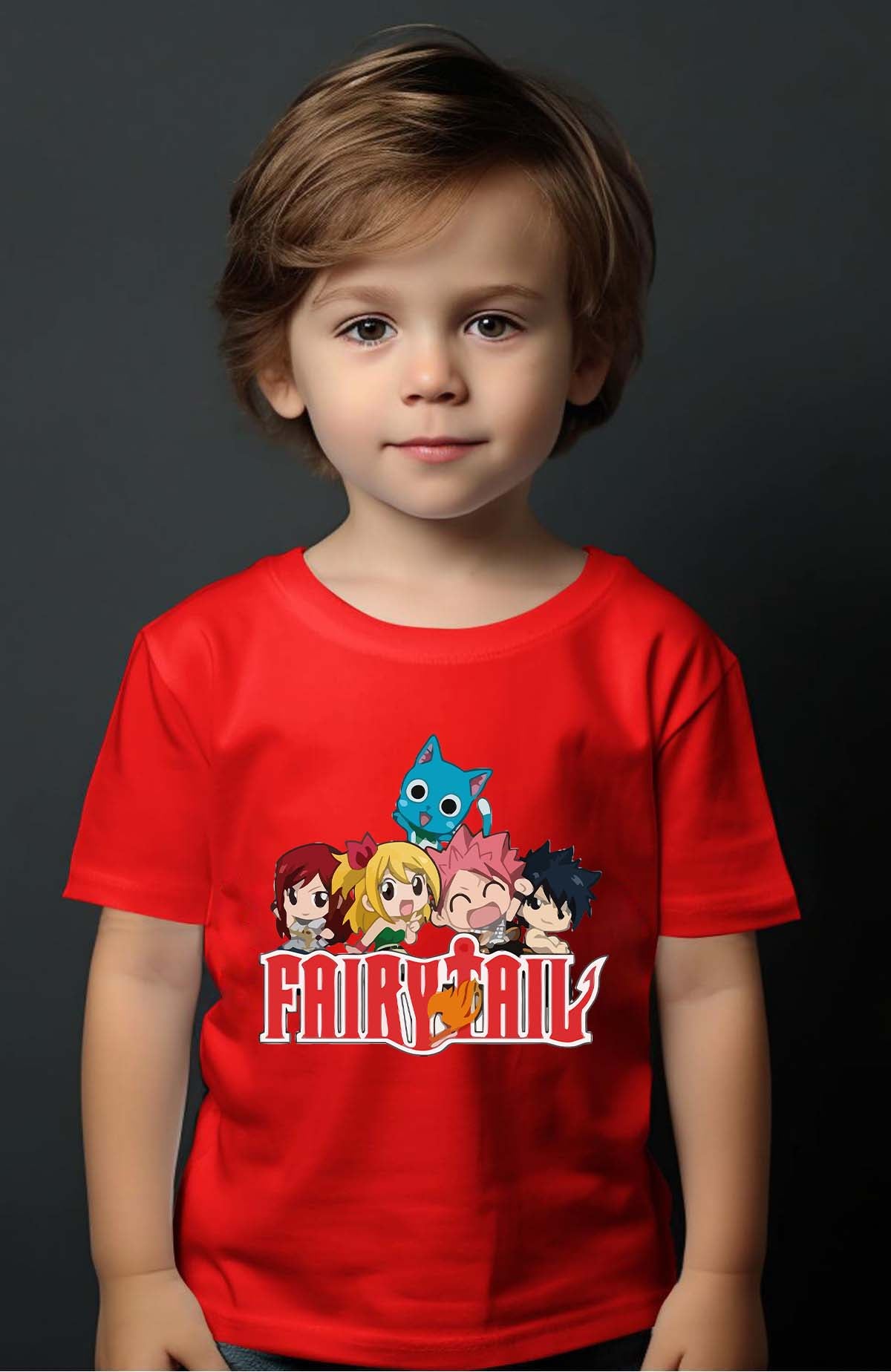 COULEUR:Rouge|T-shirt Garçon | fary 10 Rouge