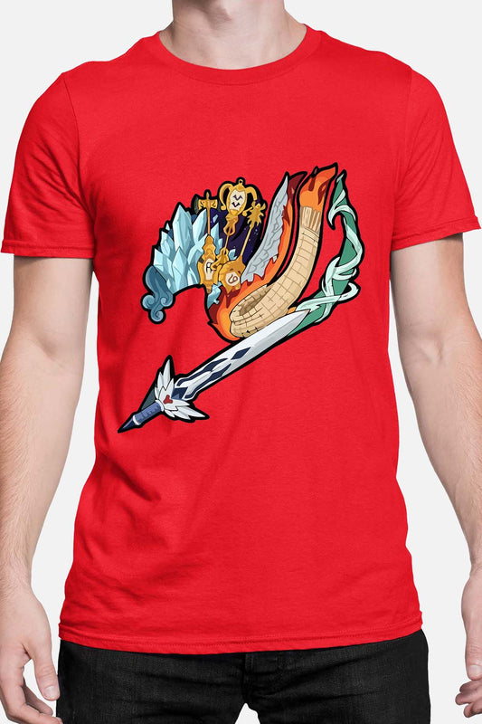 COULEUR:Rouge|T-shirt Homme | fary 9 Rouge