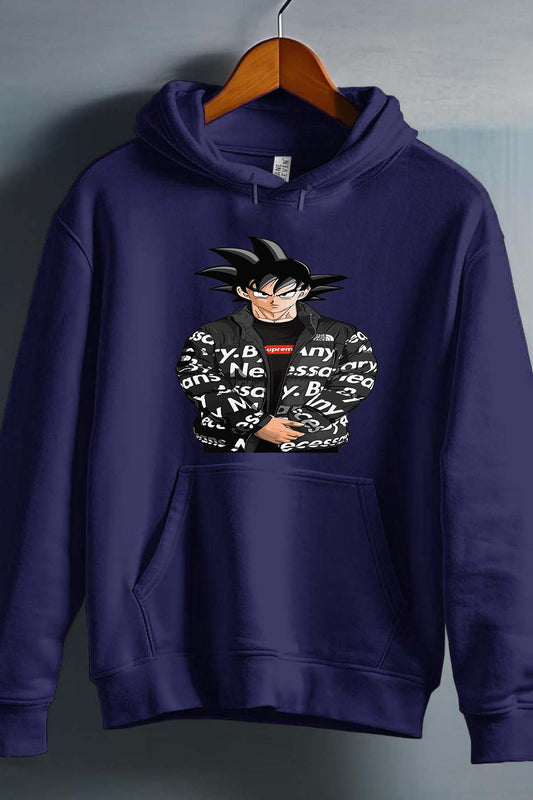 COULEUR:Marine|Sweat Capuche Garçon | goku doudoune Marine
