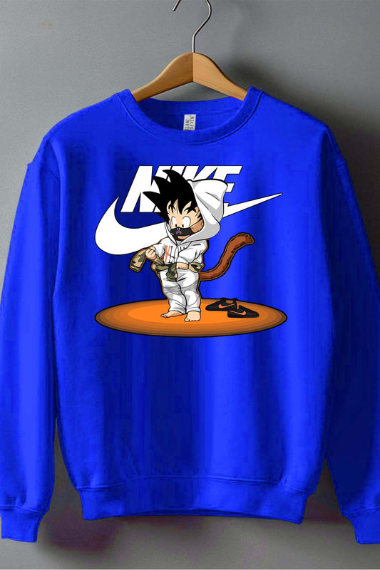 COULEUR:Bleu Roi|Sweat Col Rond Garçon | goku nike mask Bleu Roi