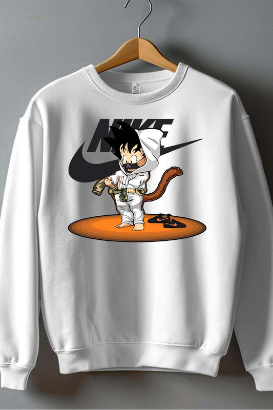 COULEUR:Blanc|Sweat Col Rond Homme | goku nike mask Blanc