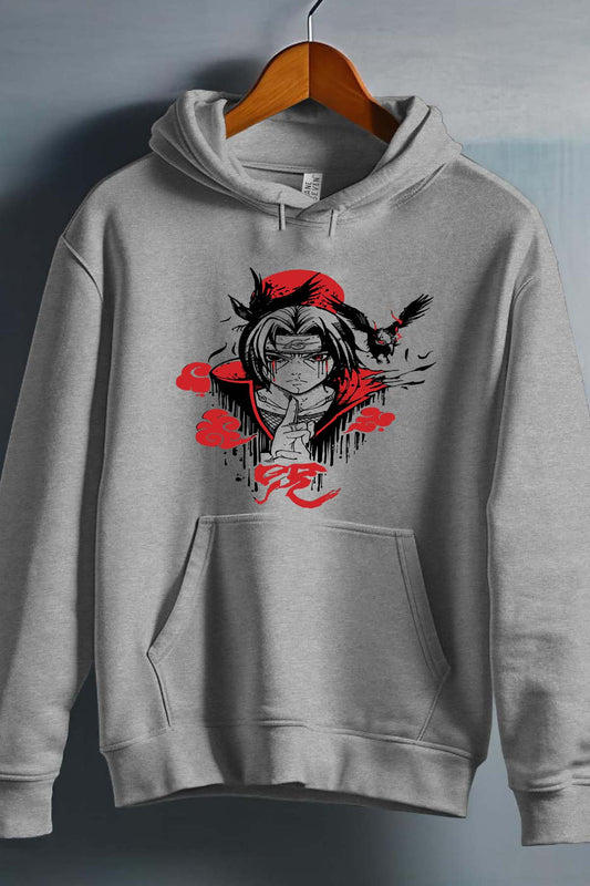 COULEUR:Gris|Sweat Capuche Garçon | itachi crows Gris