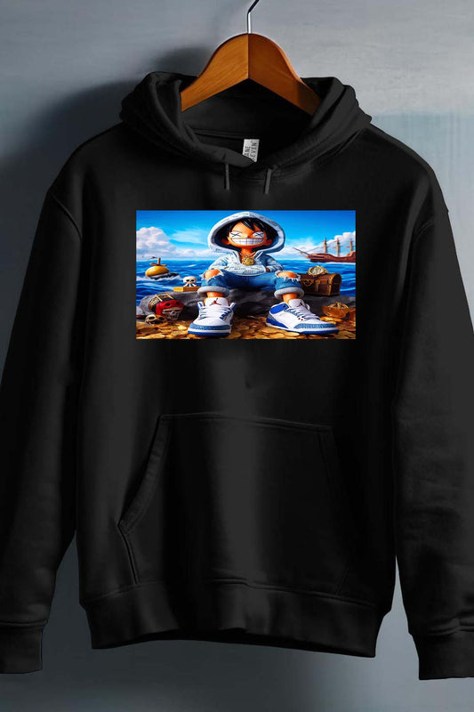 COULEUR:Noir|Sweat Capuche Homme | luffy urban 2023 Noir