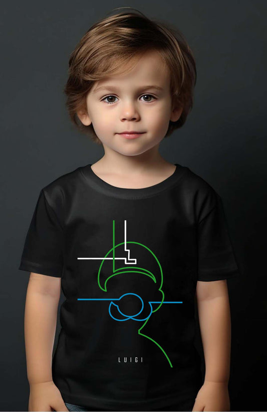 COULEUR:Noir|T-shirt Garçon | luigi light Noir