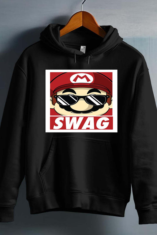 COULEUR:Noir|Sweat Capuche Homme | mario swag Noir
